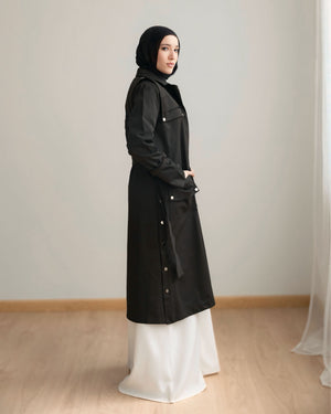 Gabardine Jacket Black C508