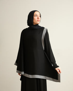 The Silk Abaya Cape Set C88