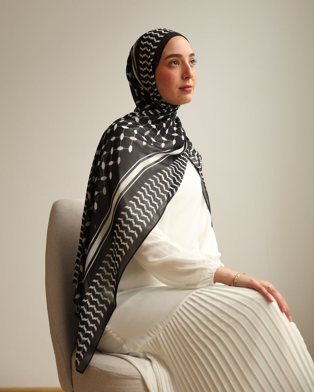 The Palestinian Keffiyeh Black Scarf