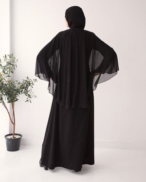 Cape Abaya With Front Belt C73