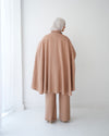 Over Sized Poncho and Pants Set Cafe C11063
