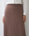 A-Line Maxi Skirt Cafe C171