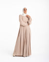 Pleated Jumpsuit Beige C150