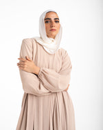 Pleated Jumpsuit Beige C150