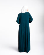 Pleated Jumpsuit Teal C150