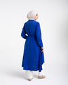 Shirt Dress With Front Buttons Royal Blue C145