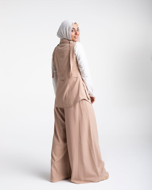 Cargo Vest Beige C2061