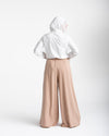 Wide Leg Pants Beige C1702