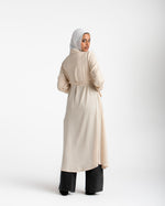 Shirt Dress With Front Buttons Beige C145