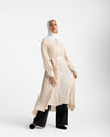 Shirt Dress With Front Buttons Beige C145