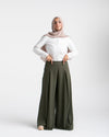 Wide Leg Pants Olive C1702