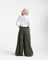 Wide Leg Pants Olive C1702