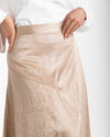 Maxi Silk Skirt Beige C1711