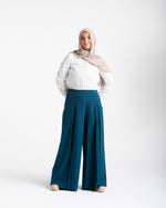 Wide Leg Pants Teal C1702