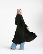 Shirt Dress With Front Buttons Black C145
