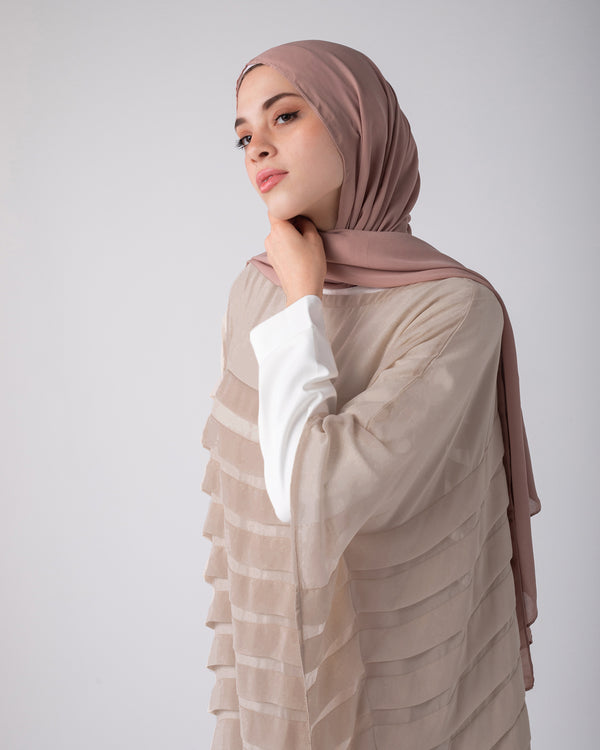 Free Size Pleated Cape Cafe C185