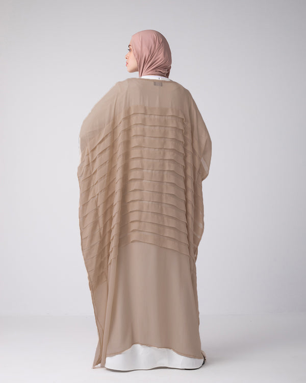 Free Size Pleated Cape Cafe C185