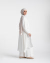 Shirt Dress With Front Buttons White C145