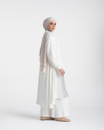 Shirt Dress With Front Buttons White C145