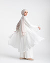 Shirt Dress With Front Buttons White C145