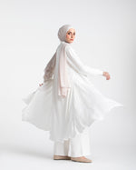 Shirt Dress With Front Buttons White C145