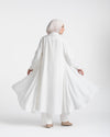 Shirt Dress With Front Buttons White C145