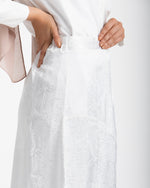 Maxi Silk Skirt White C1711