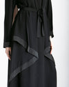 Abaya With Front Chiffon Drape C65