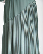 Fully Lined Pleated Dress Mint C74
