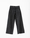 High Waisted Wide Leg Denim Pants Grey C190