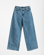 High Waisted Wide Leg Denim Pants Light Blue C190