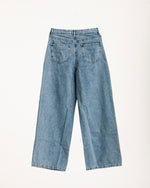 High Waisted Wide Leg Denim Pants Light Blue C190