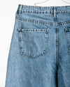 High Waisted Wide Leg Denim Pants Light Blue C190