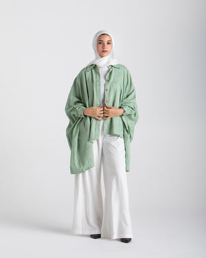 Embroidered Chemise Mint C219