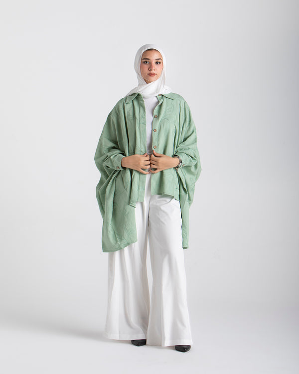 Embroidered Chemise Mint C219
