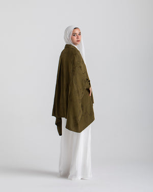 Embroidered Chemise Olive C219