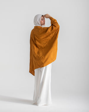 Embroidered Chemise Mustard C219