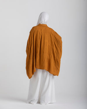 Embroidered Chemise Mustard C219