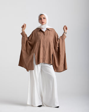 Embroidered Chemise Cafe C219