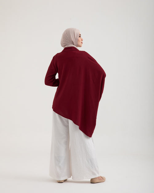 Asymmetric Top Maroon C187