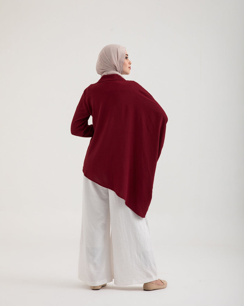Asymmetric Top Maroon C187