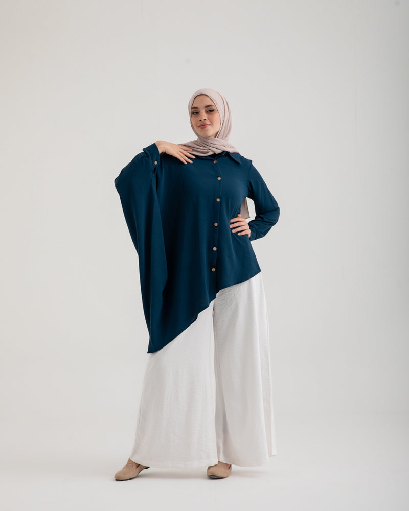 Asymmetric Top Teal C187