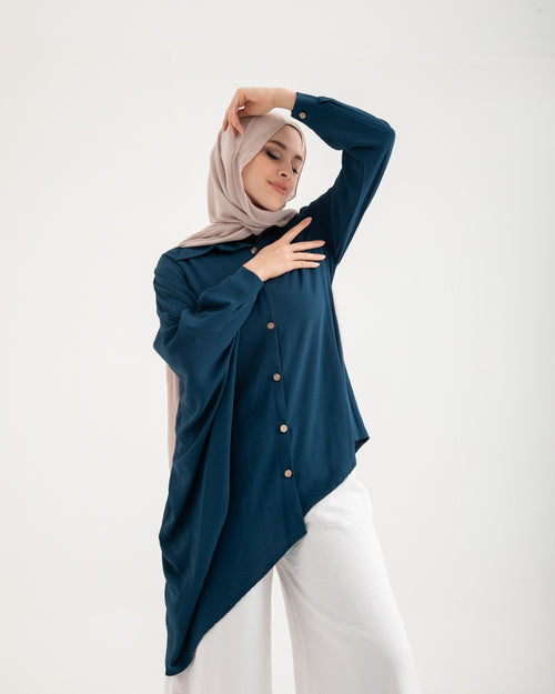 Asymmetric Top Teal C187