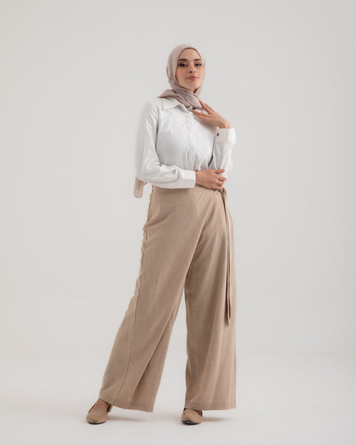 Wrap Pants Beige C179