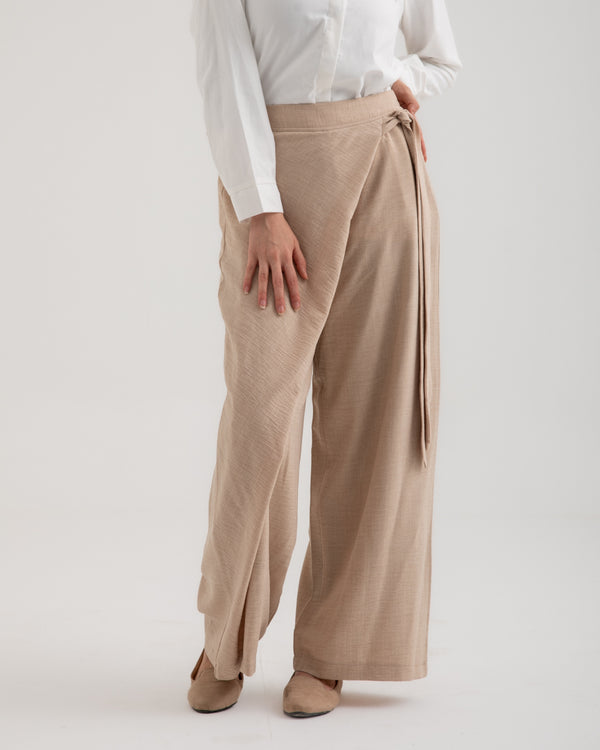 Wrap Pants Beige C179