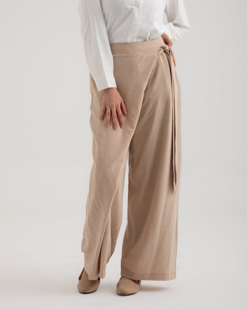 Wrap Pants Beige C179