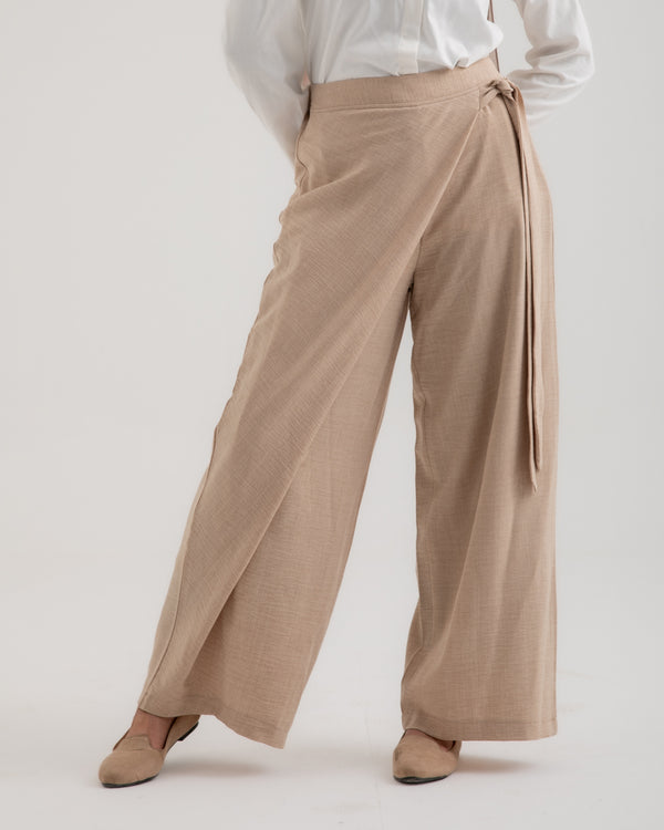 Wrap Pants Beige C179