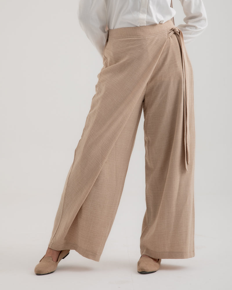Wrap Pants Beige C179