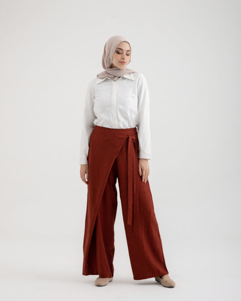 Wrap Pants Rust C179