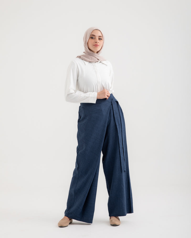 Wrap Pants Blue C179